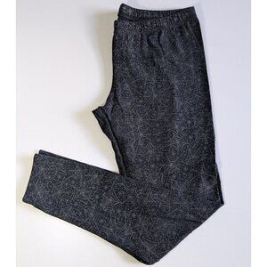 Black and Silver Spiderweb Pajama Leggings